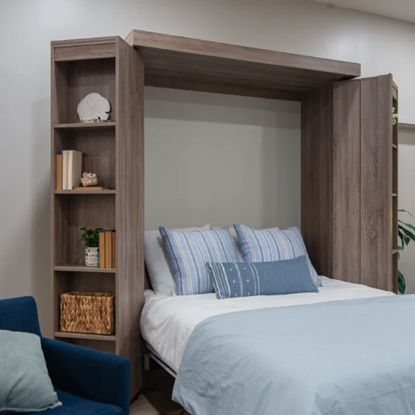 Boaz BiFold Bookcase Murphy Bed - Image 4